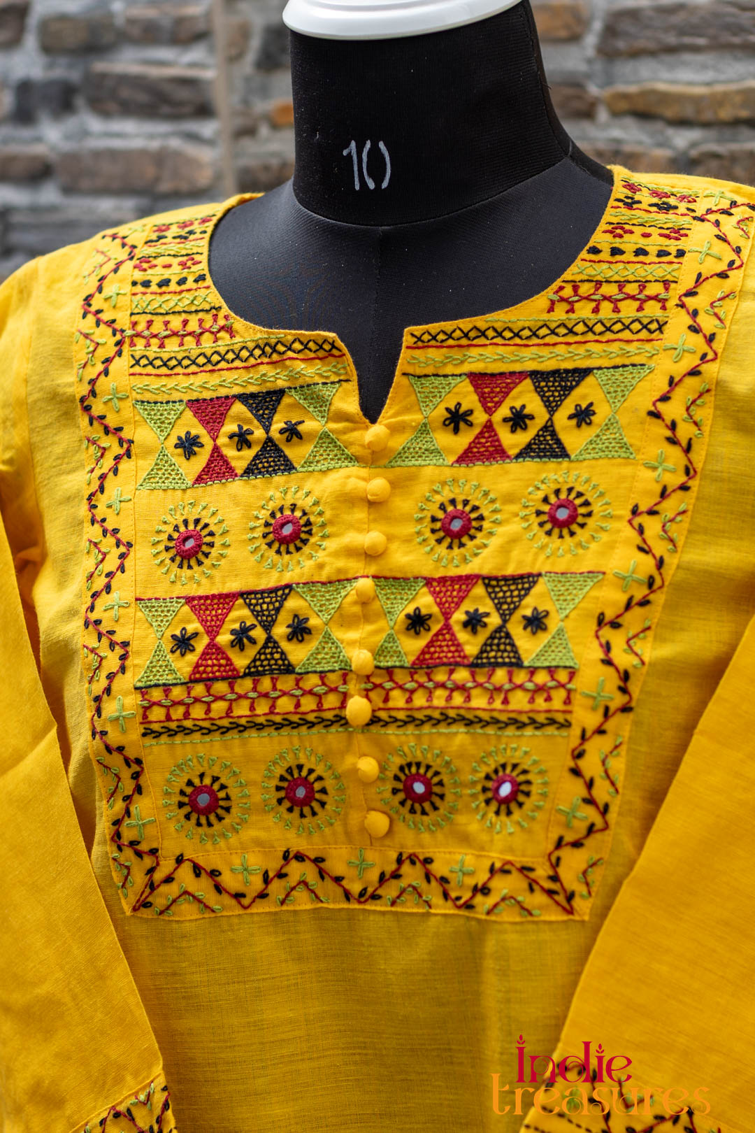 Lambani hand-embroidered readymade Kurti - Image 2