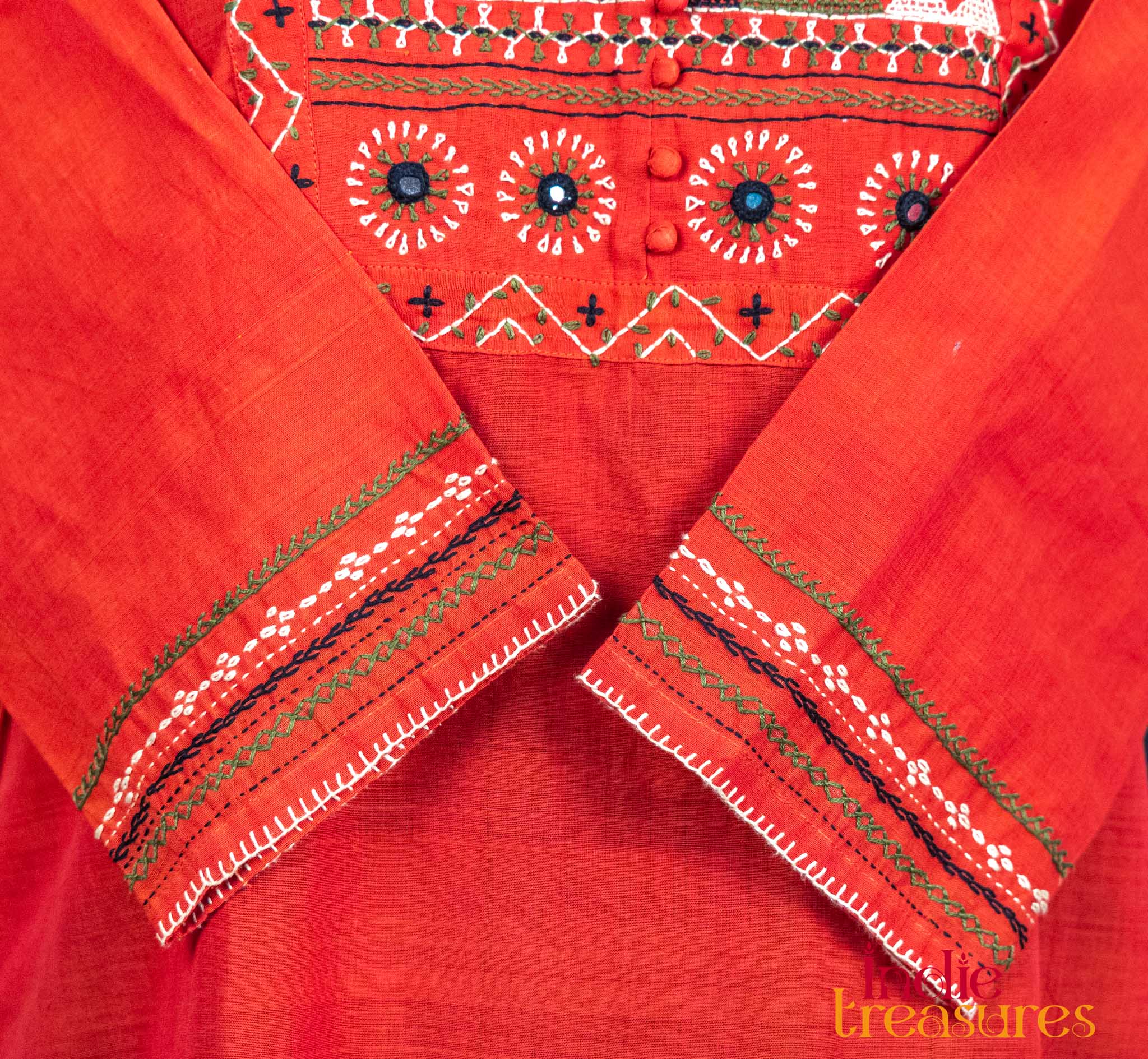 Lambani hand-embroidered readymade Kurti - Image 4