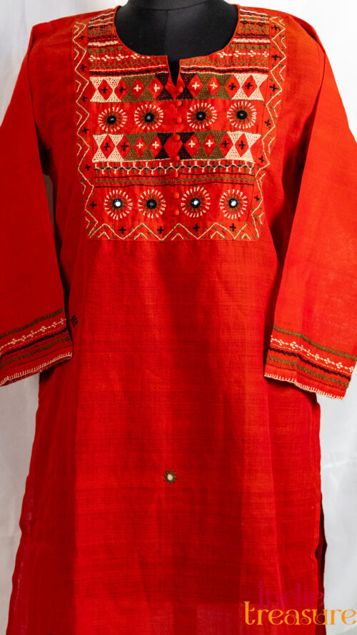 Lambani hand-embroidered readymade Kurti