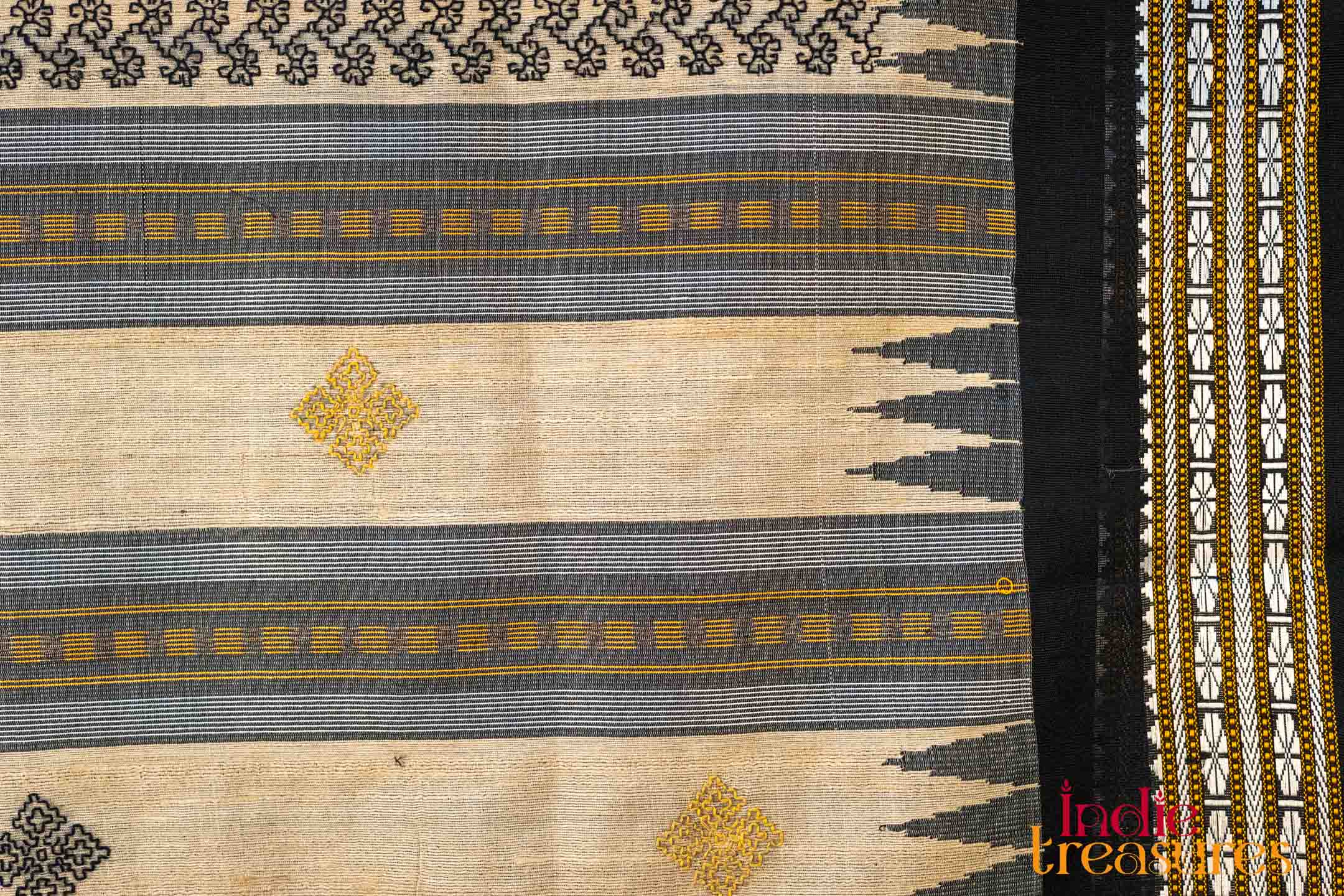 Tussar Silk with Kasuti Hand Embroidery - Image 4