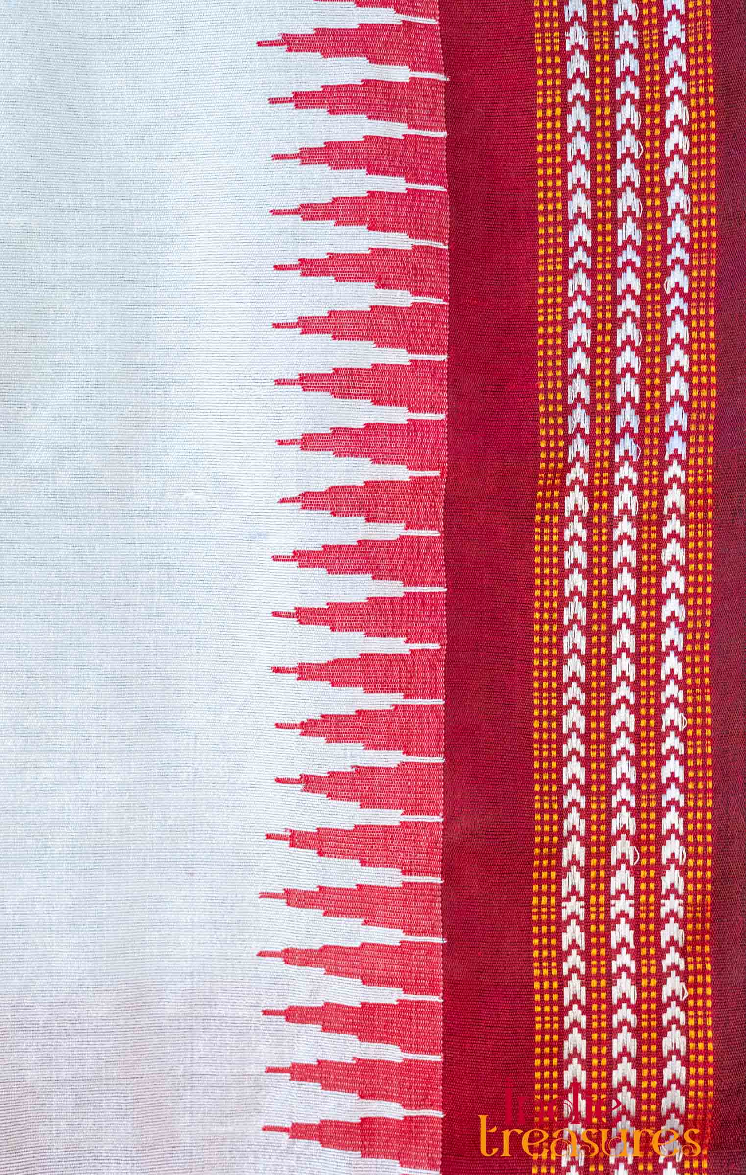 Kasuti Embroidery on Handloom Raw Silk - Image 4