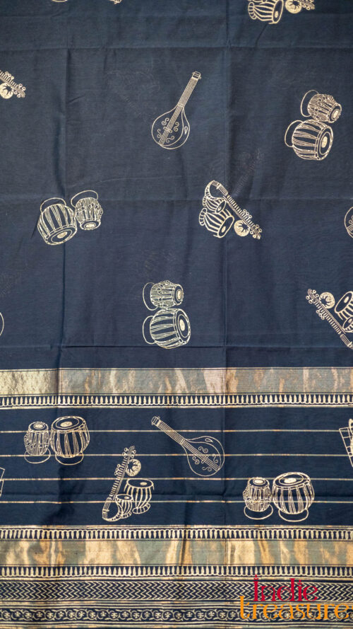 Handblock Prints on Maheshwari Silk Cotton