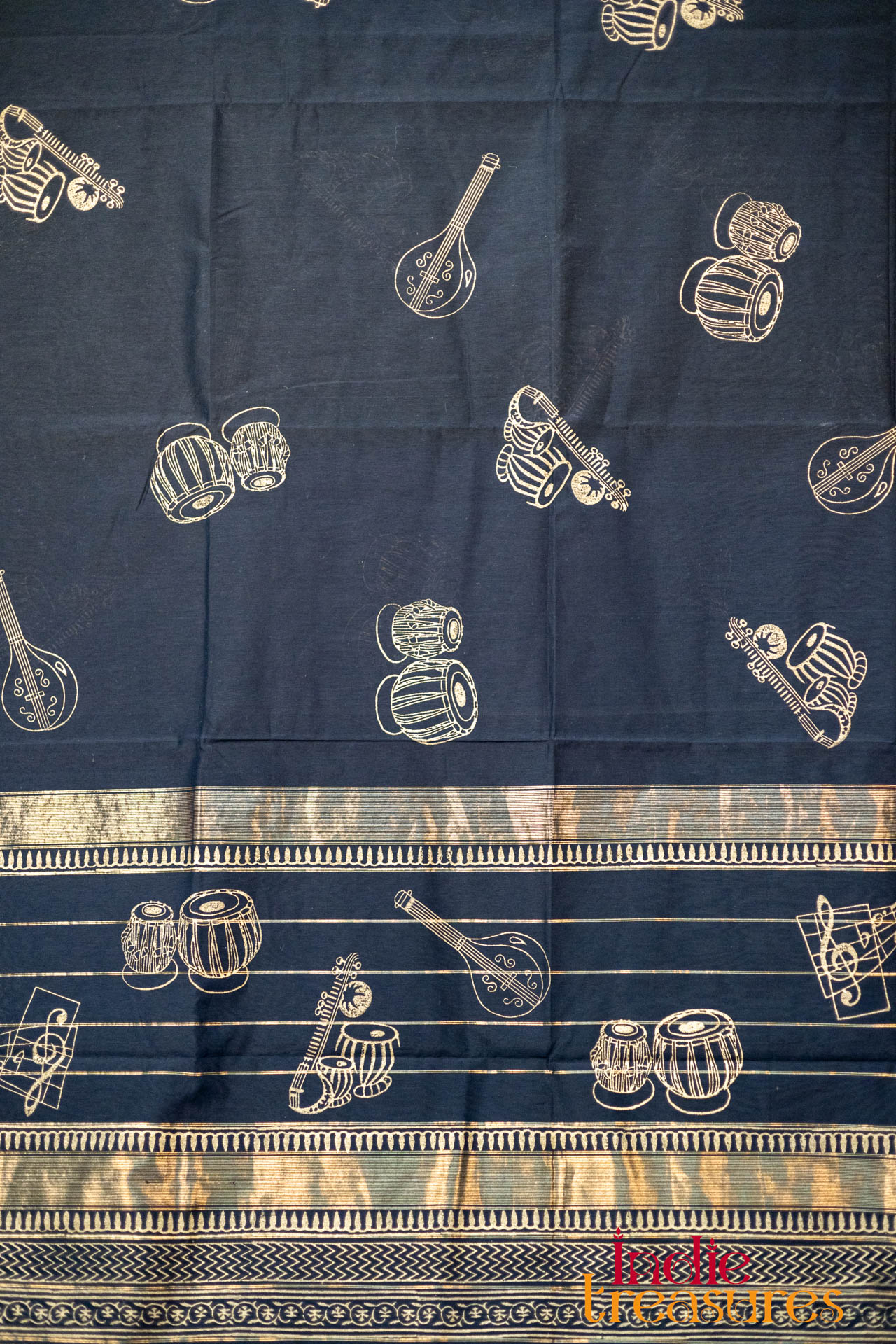 Handblock Prints on Maheshwari Silk Cotton
