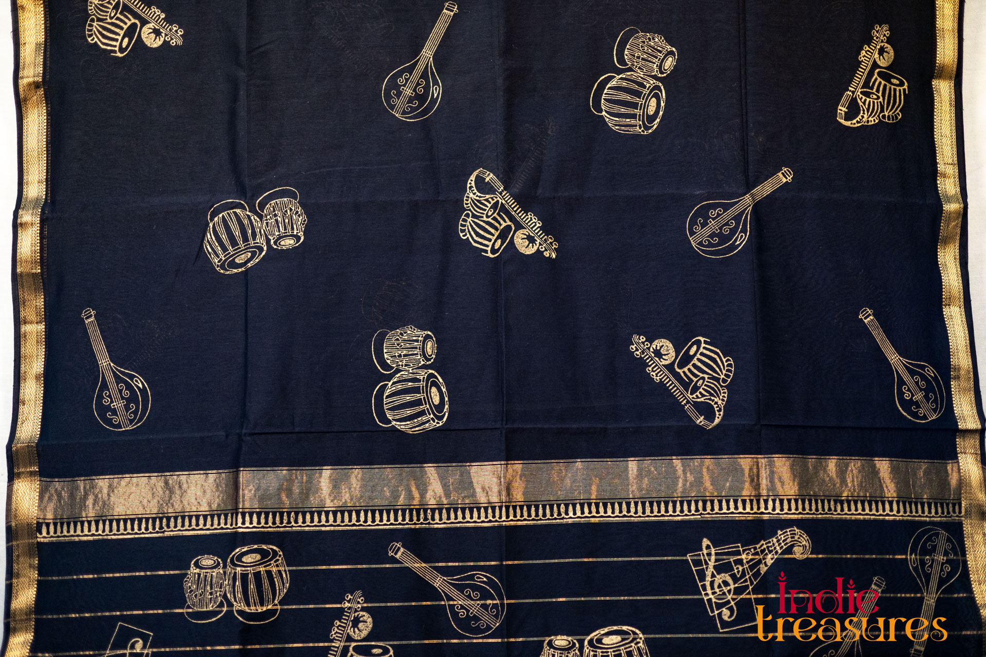 Handblock Prints on Maheshwari Silk Cotton - Image 2