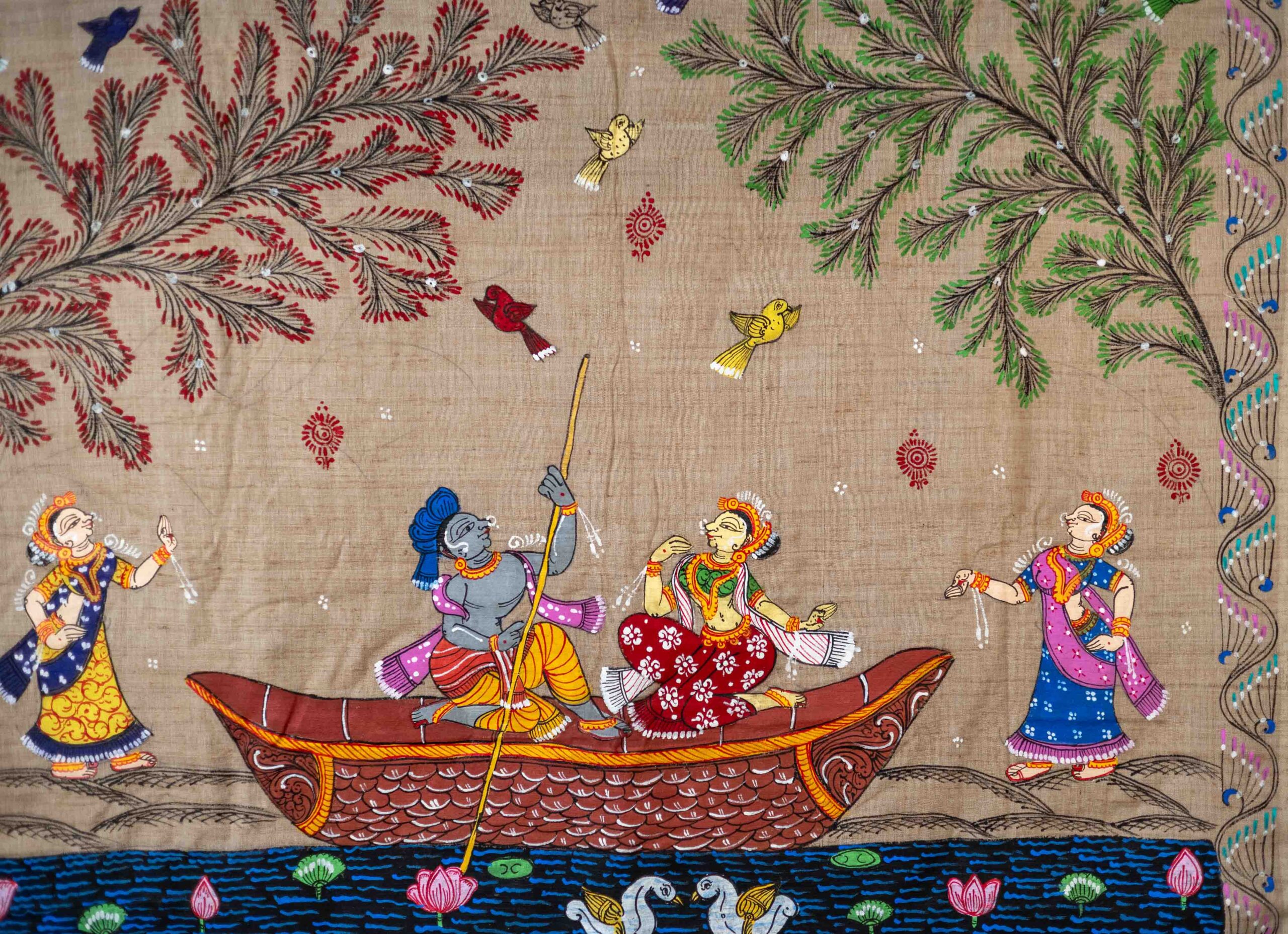 Pattachitra on Eri Silk - Image 2