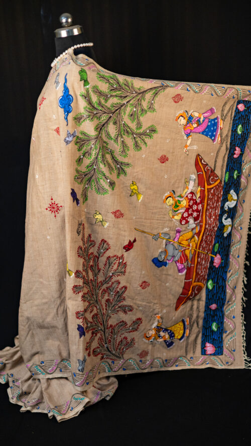 Pattachitra on Eri Silk