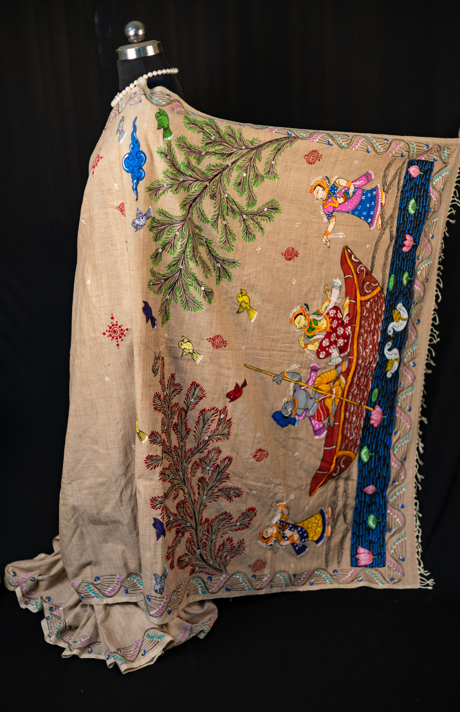 Pattachitra on Eri Silk