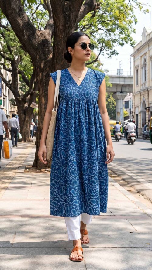 Readymade Akola Hand Block Printed Kurta